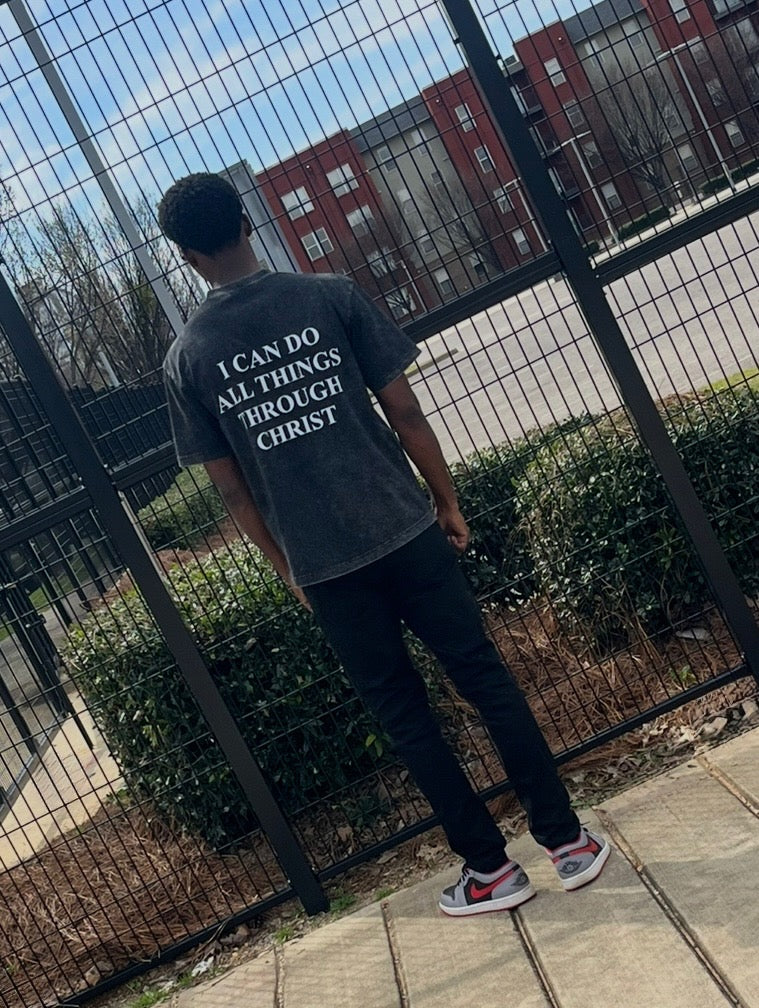 GODSTAR- I CAN DO ALL THINGS OVERSIZED TEE